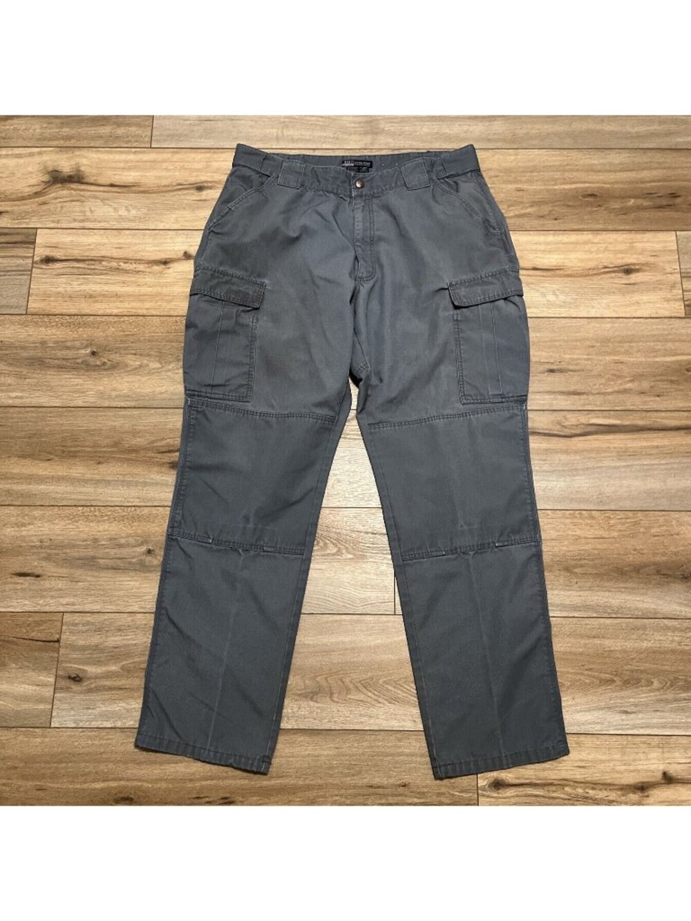 Men's 5.11 Tactical Ripstop Cargo Pants SZ XL 38x33 Gray Stretch Waist Band